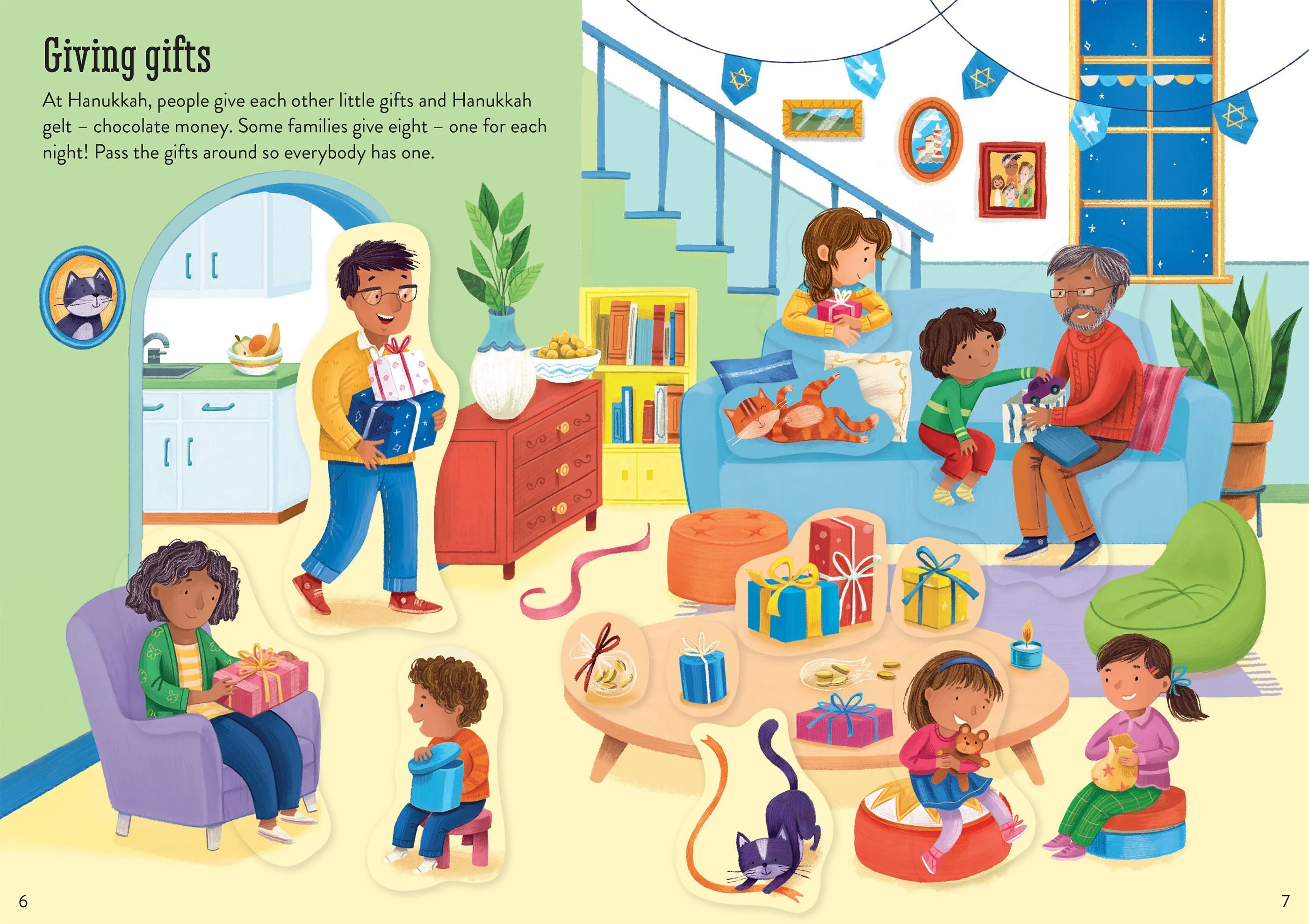 Little First Sticker Book - Hanukkah by Usborne Books - FINAL SALE - Image 3