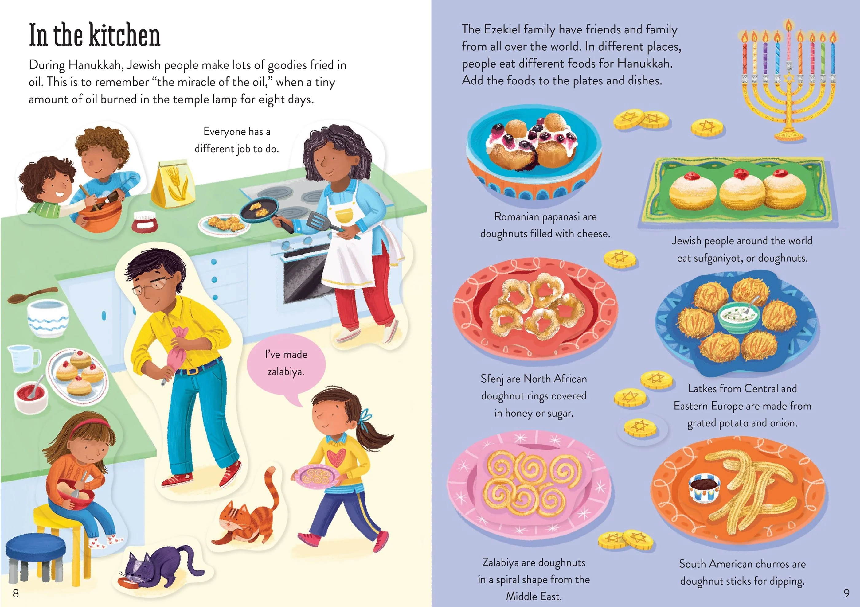 Little First Sticker Book - Hanukkah by Usborne Books - FINAL SALE - Image 5