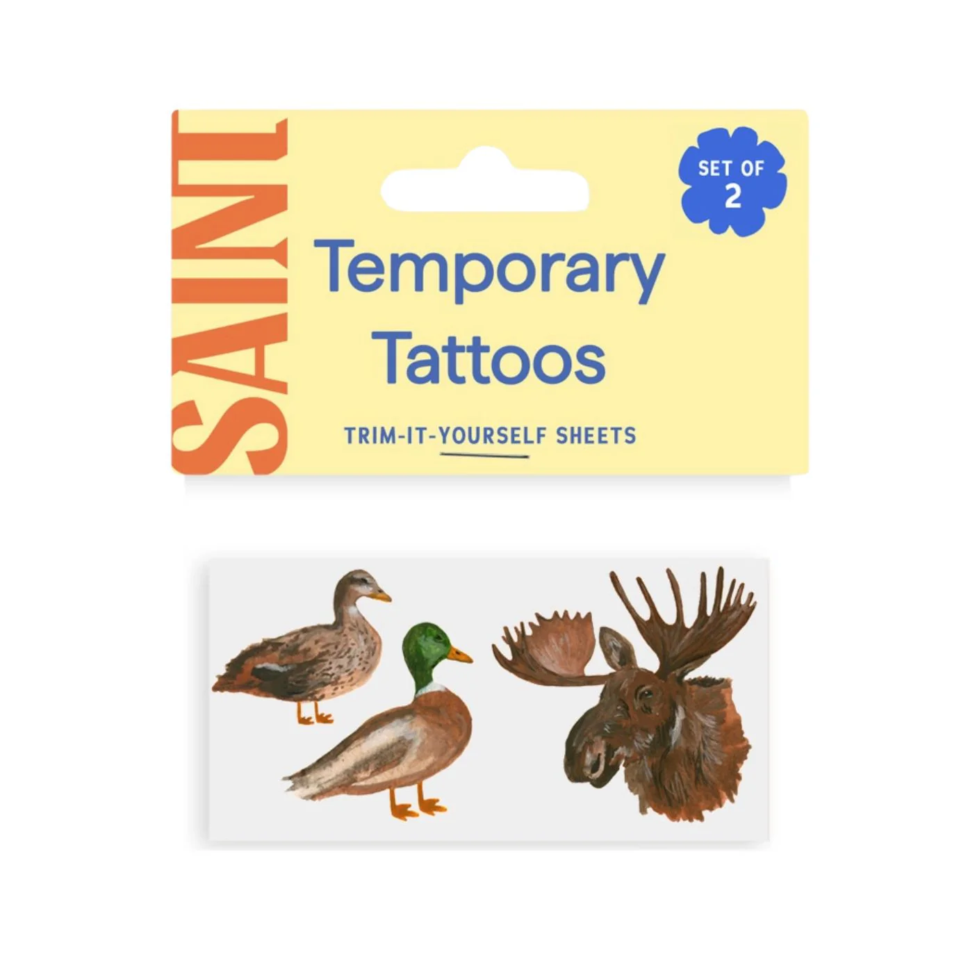 Little Outdoorsman Temporary Tattoos - Set of 2 by Saint Tattoos