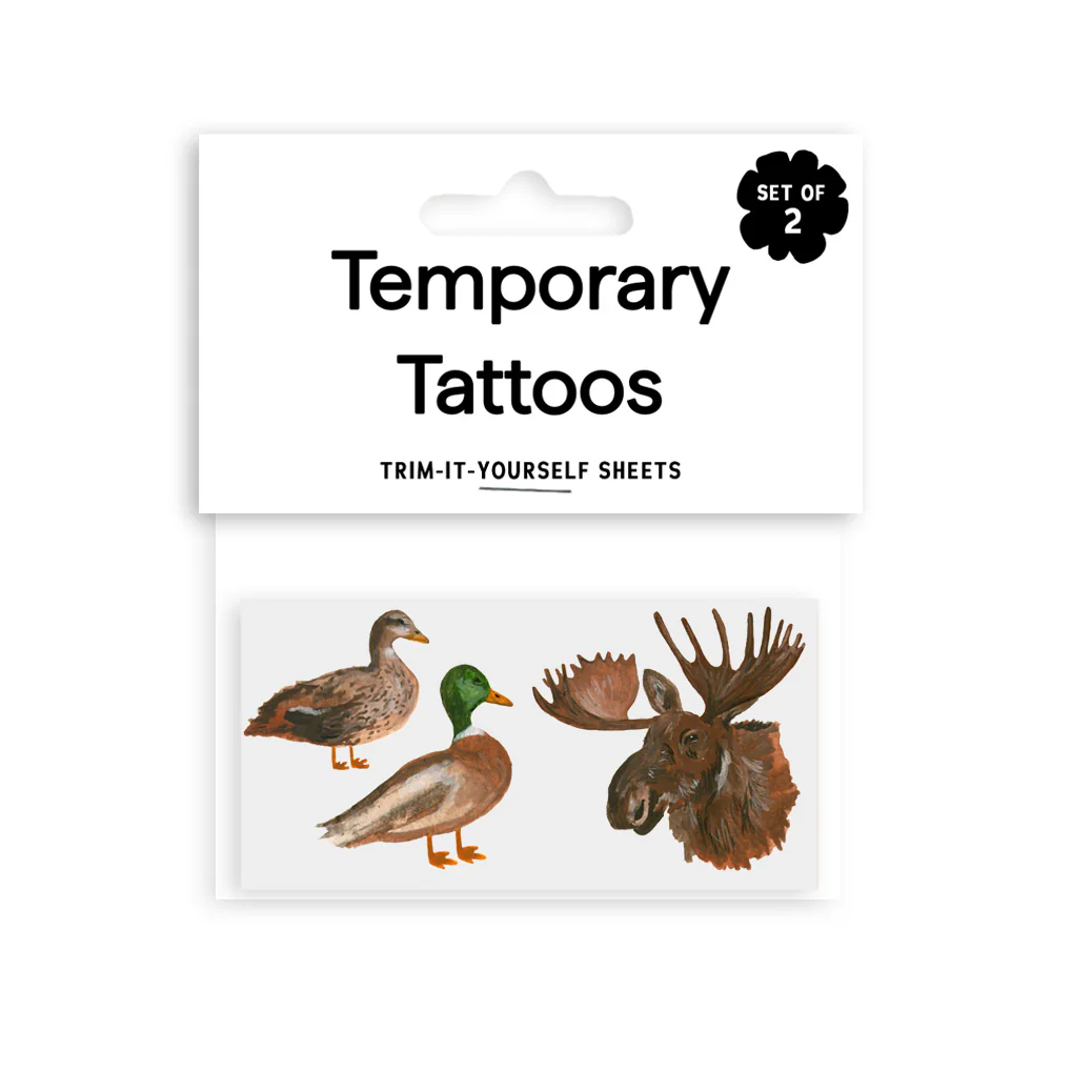 Little Outdoorsman Temporary Tattoos - Set of 2 by Saint Tattoos - Image 2