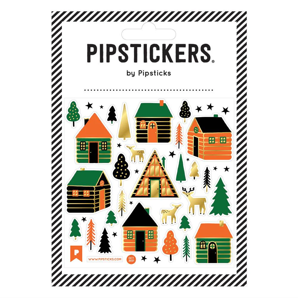 Log Cabin Life Stickers by Pipsticks