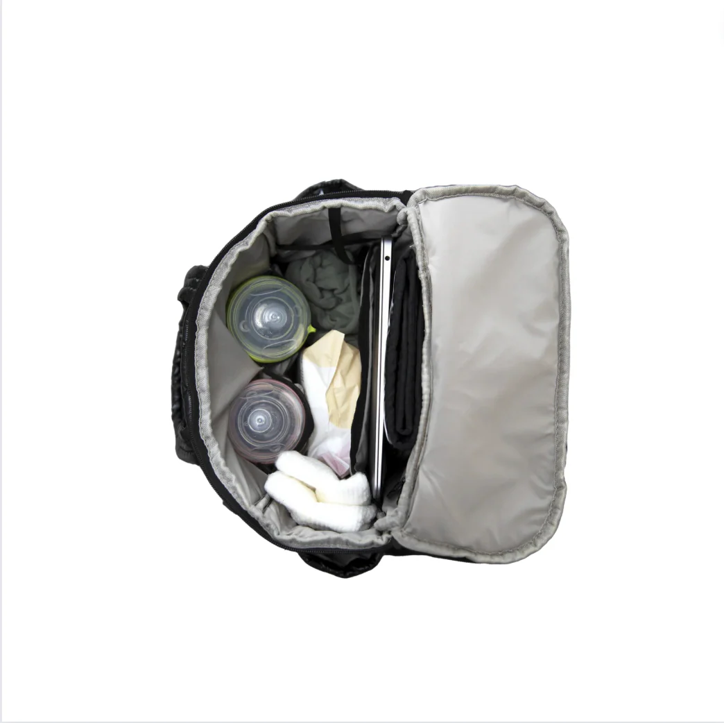 London Diaper Backpack - Black Polar by 7AM Enfant - Image 4