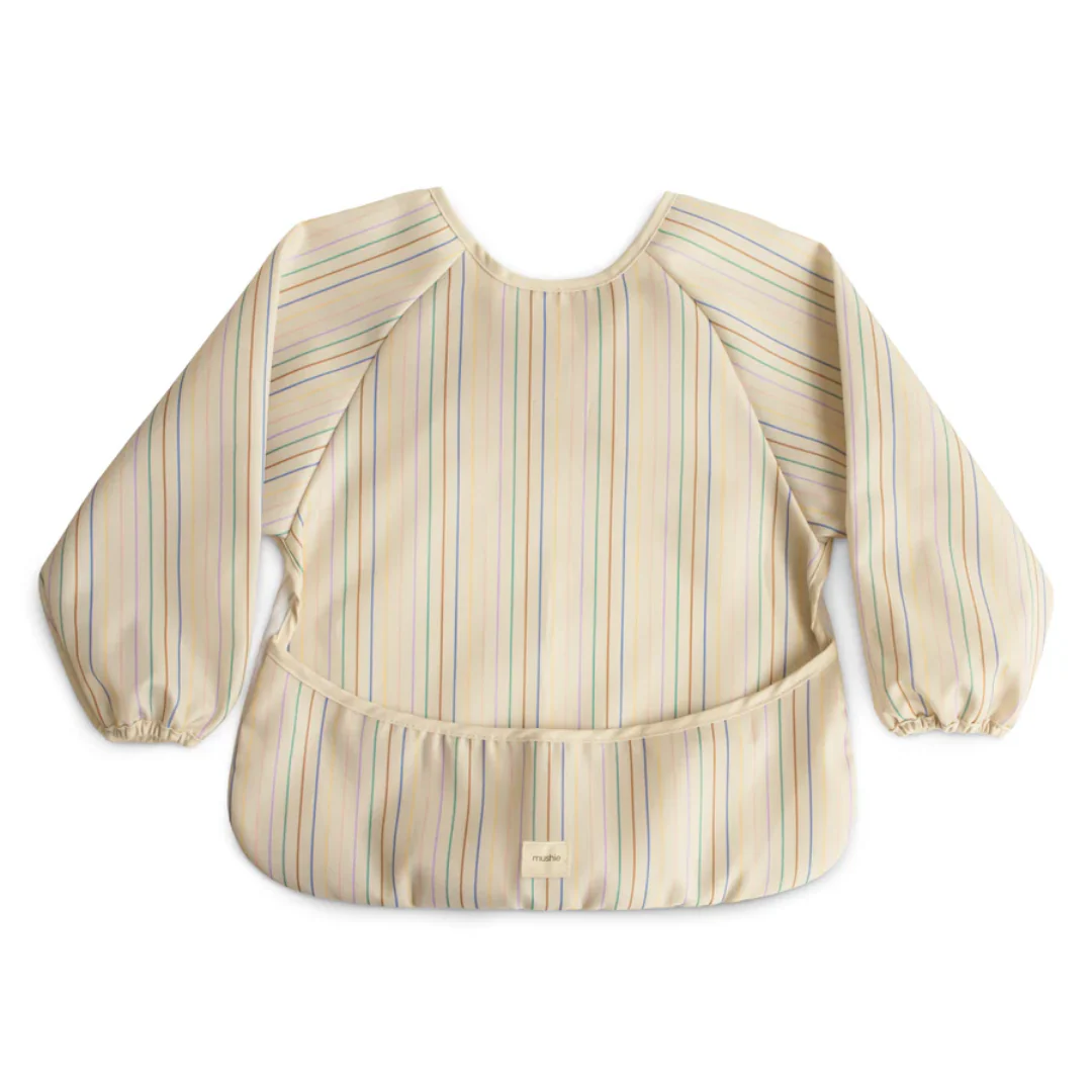 Long Sleeve Bib - Retro Stripes by Mushie