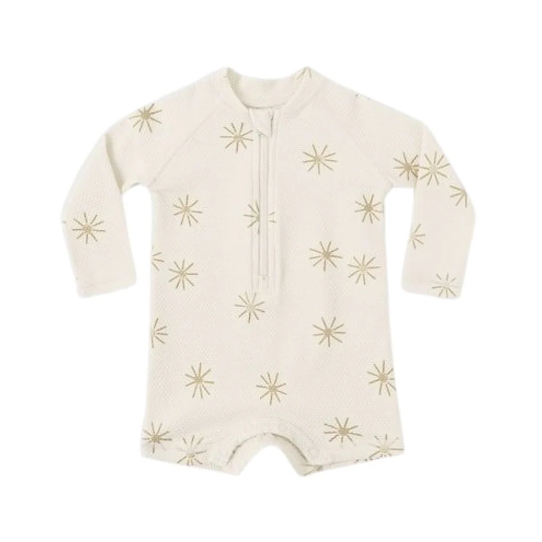 Long Sleeve One-Piece Rashguard - Sunburst by Quincy Mae