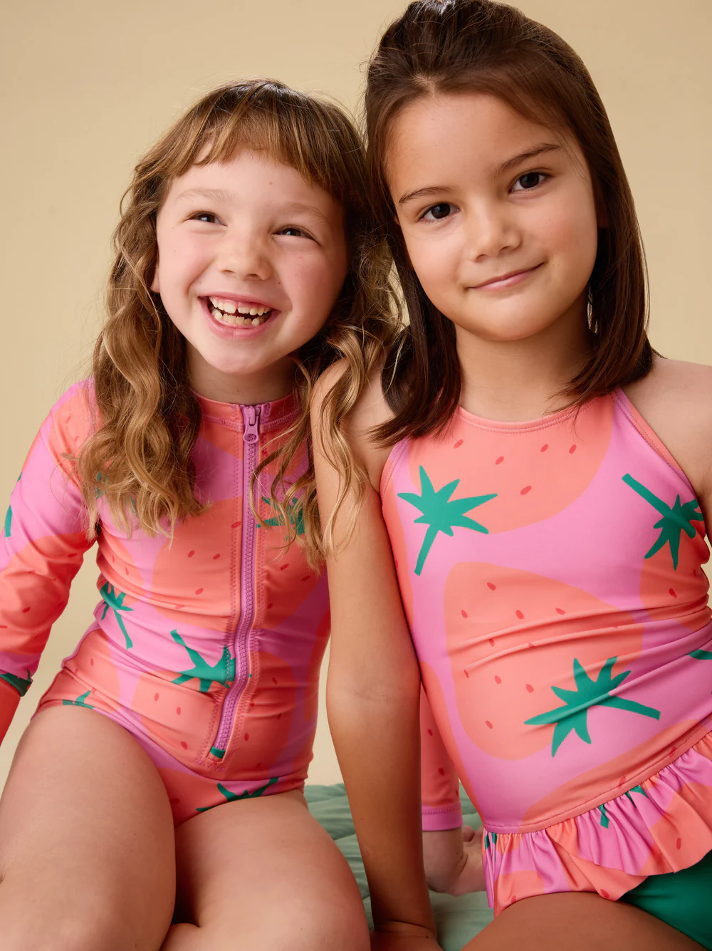 Long Sleeve One-Piece Swimsuit - Fresas Favoritas by Tea Collection - Image 4
