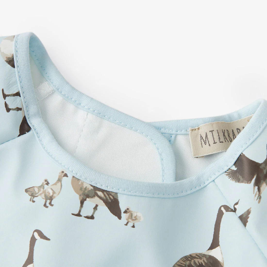 Long Sleeve Pocket Bib (6-24M) - Goose by Milkbarn - Image 3
