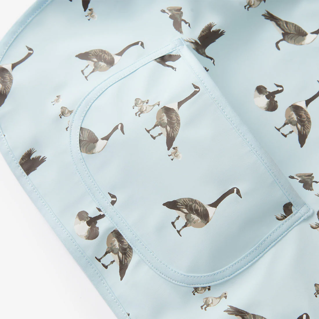 Long Sleeve Pocket Bib (6-24M) - Goose by Milkbarn - Image 4