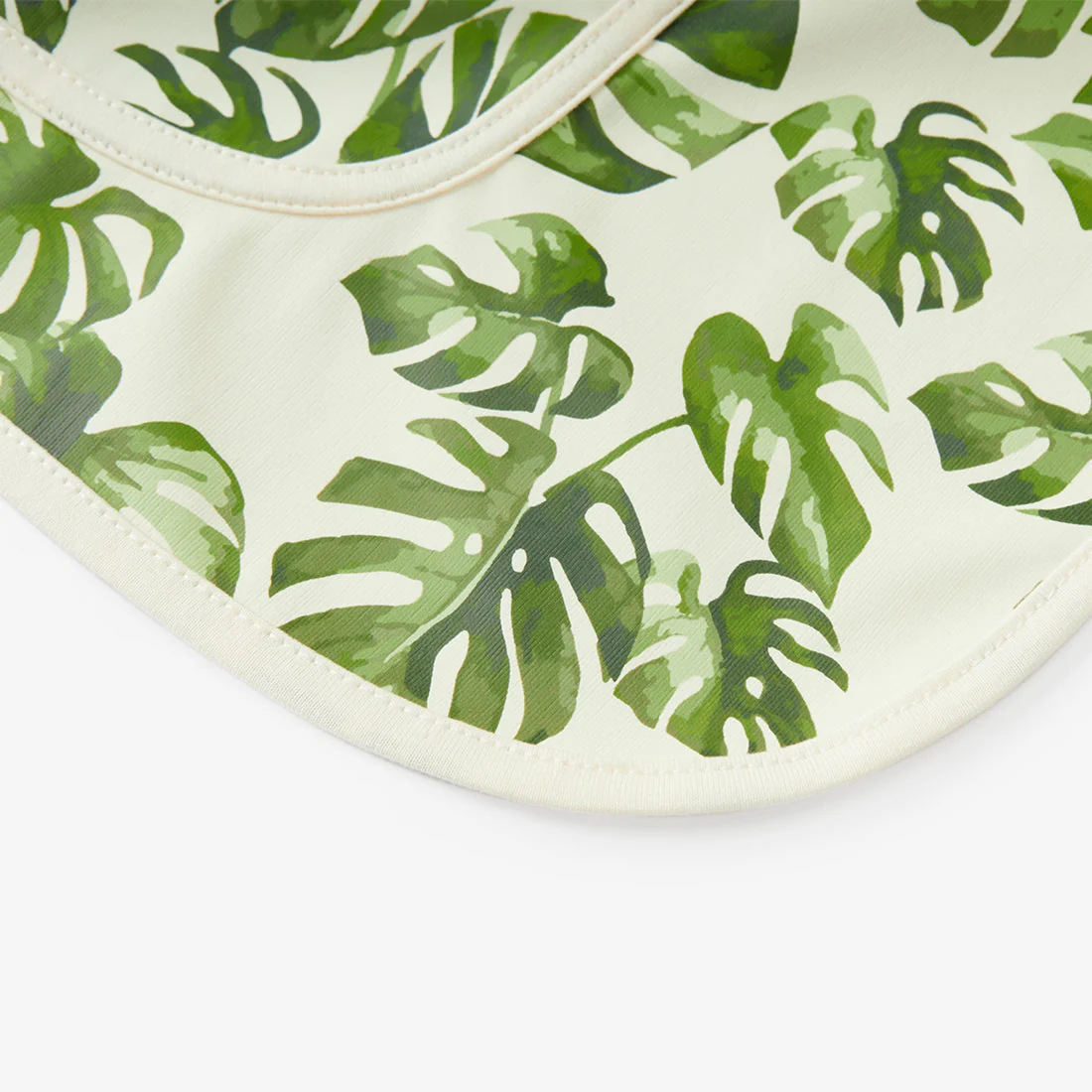 Long Sleeve Pocket Bib (6-24M) - Island Leaf by Milkbarn - Image 4
