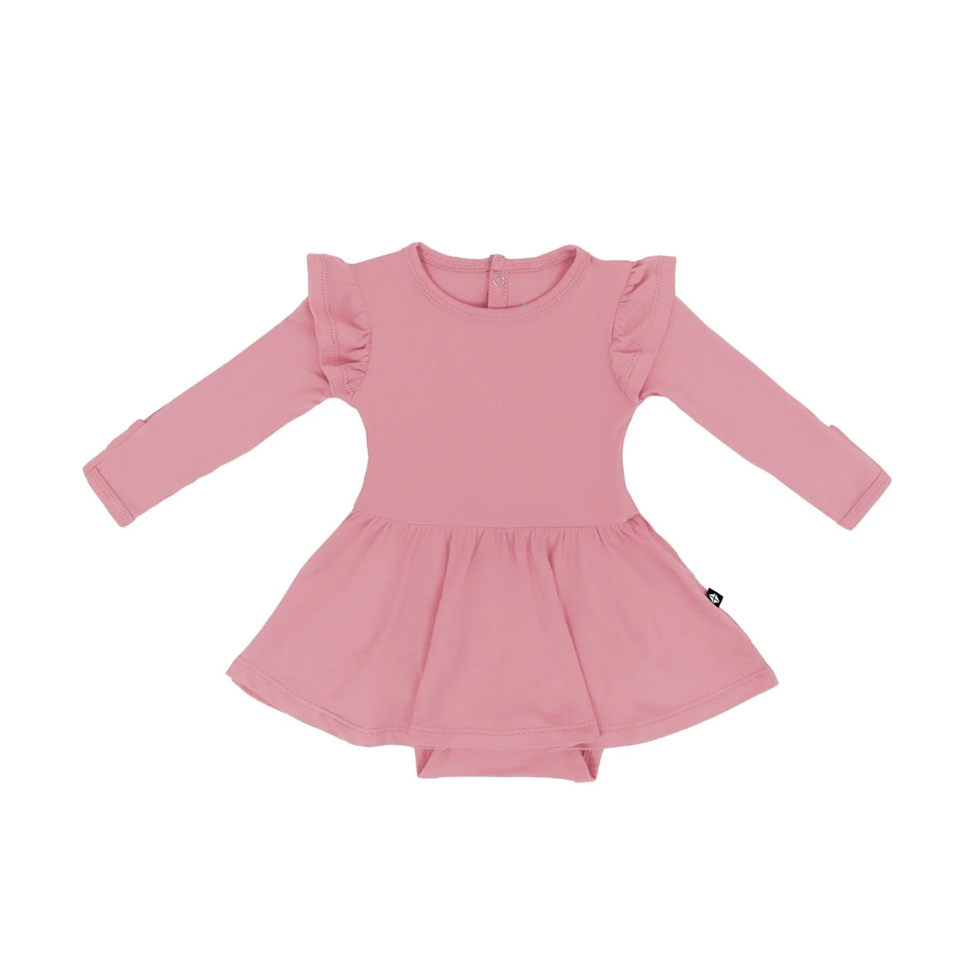Long Sleeve Twirl Bodysuit Dress - Apple Blossom by Kyte Baby