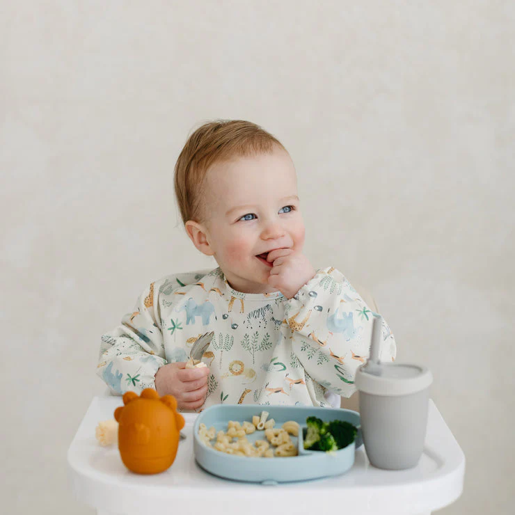 Long Sleeve Waterproof Bib - Safari Jungle by Loulou Lollipop - Image 2