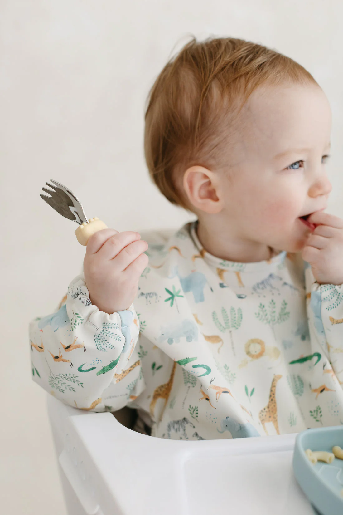 Long Sleeve Waterproof Bib - Safari Jungle by Loulou Lollipop - Image 4