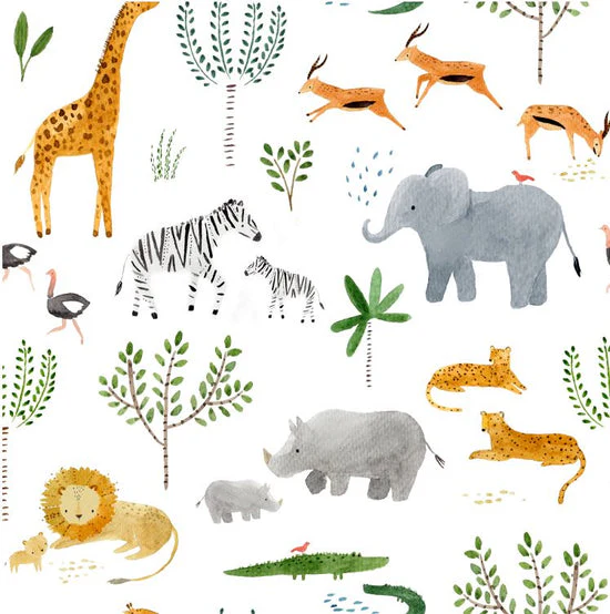 Long Sleeve Waterproof Bib - Safari Jungle by Loulou Lollipop - Image 7