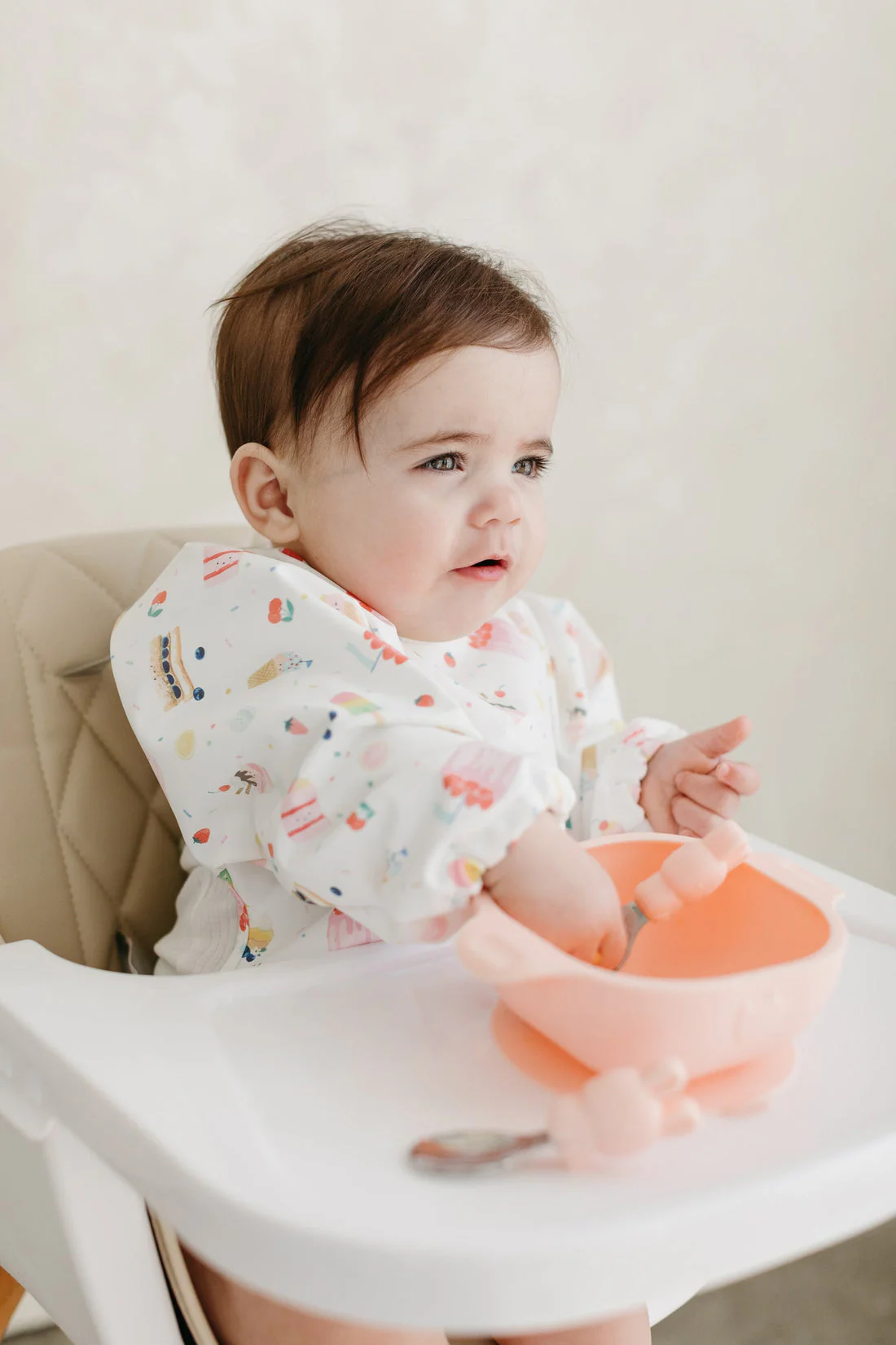 Long Sleeve Waterproof Bib - Sweet Treats by Loulou Lollipop - Image 2