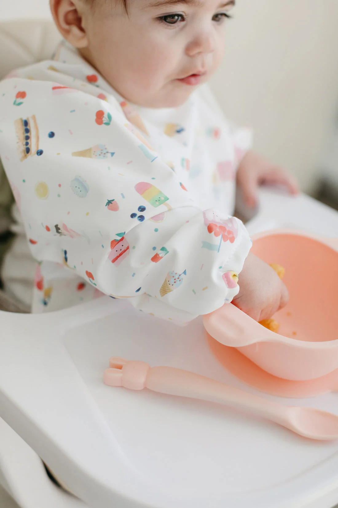 Long Sleeve Waterproof Bib - Sweet Treats by Loulou Lollipop - Image 3