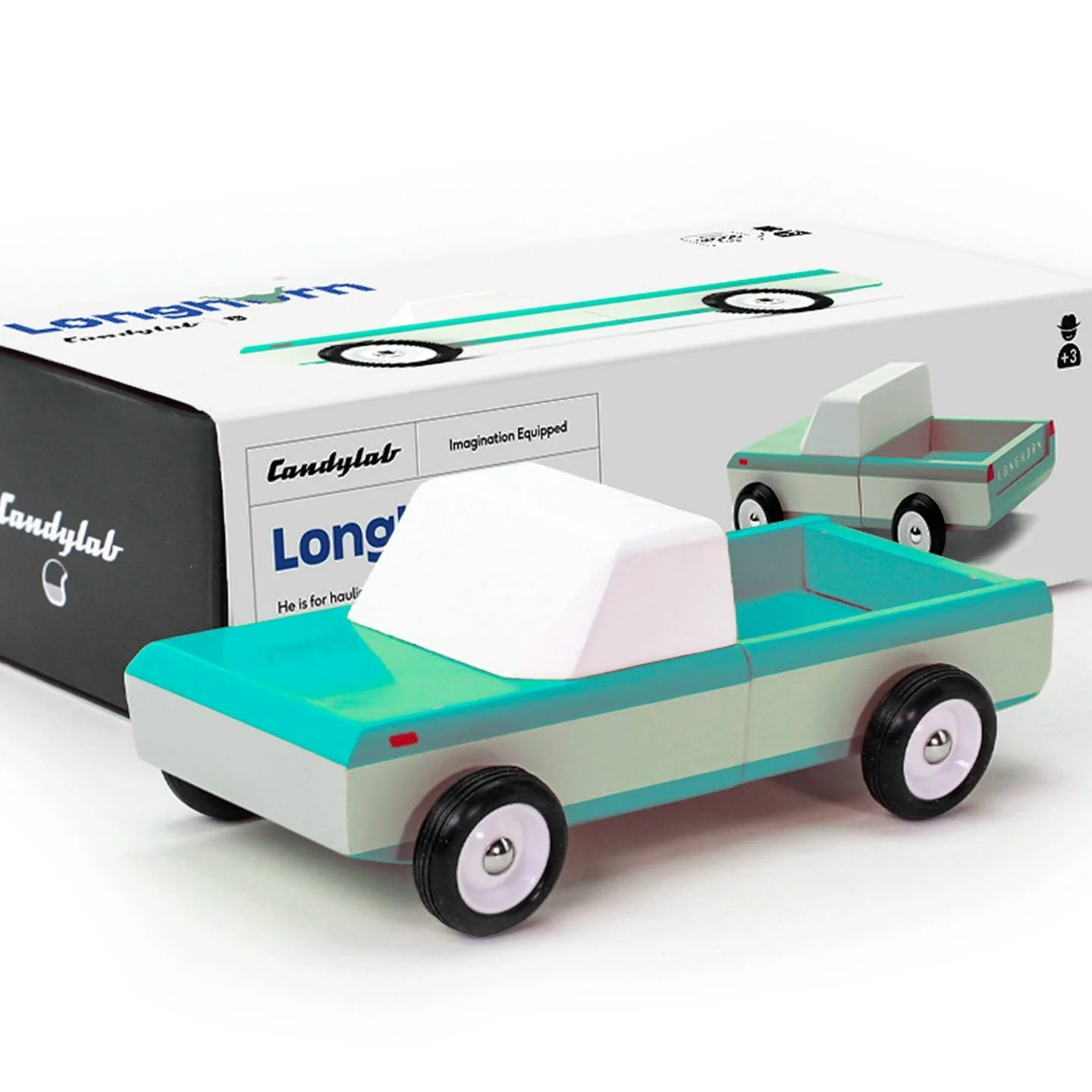 Longhorn Pickup Truck - Teal by Candylab Toys - Image 3