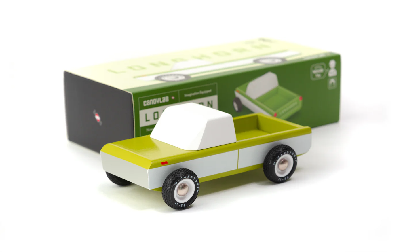 Longhorn Olive Pickup Truck by Candylab Toys - Image 3
