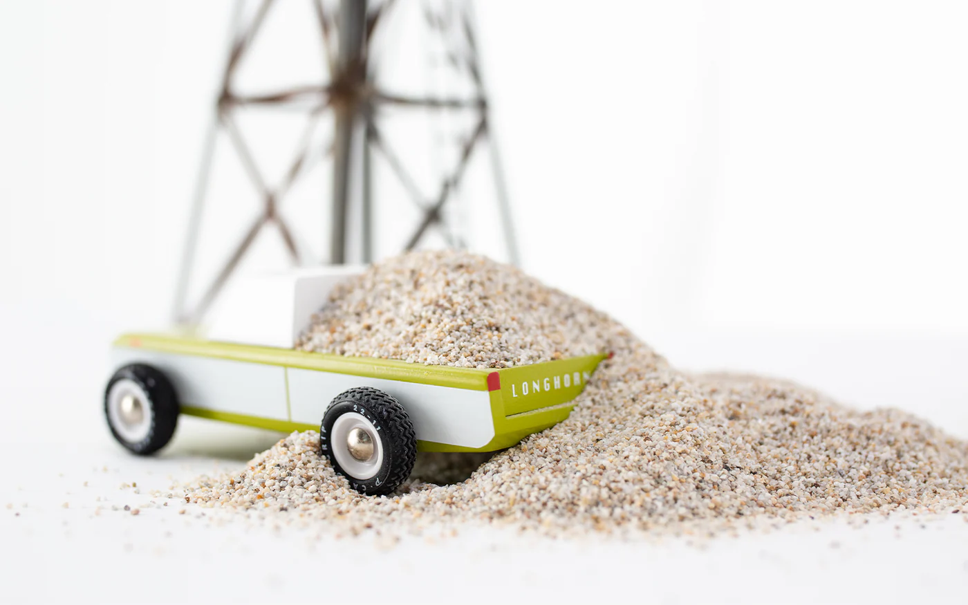 Longhorn Olive Pickup Truck by Candylab Toys - Image 6