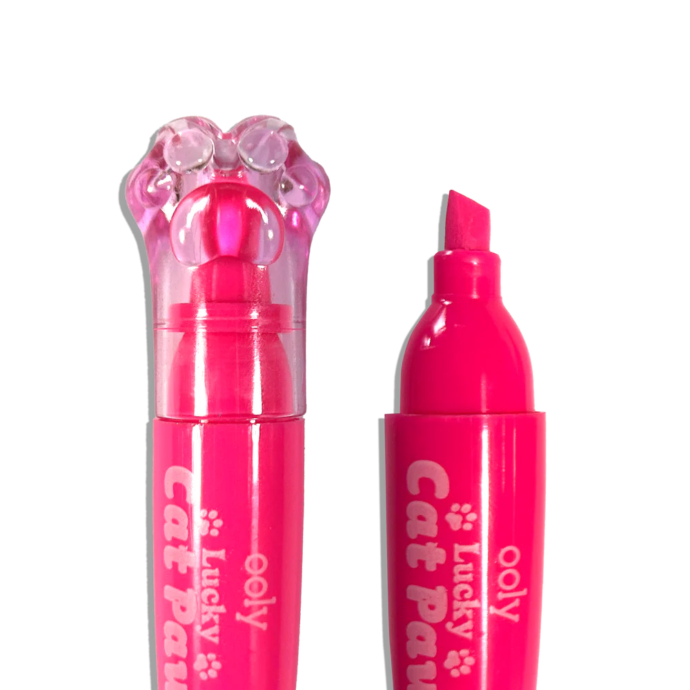 Lucky Cat Paw Scented Neon Highlighters - Set of 6 by OOLY - Image 7