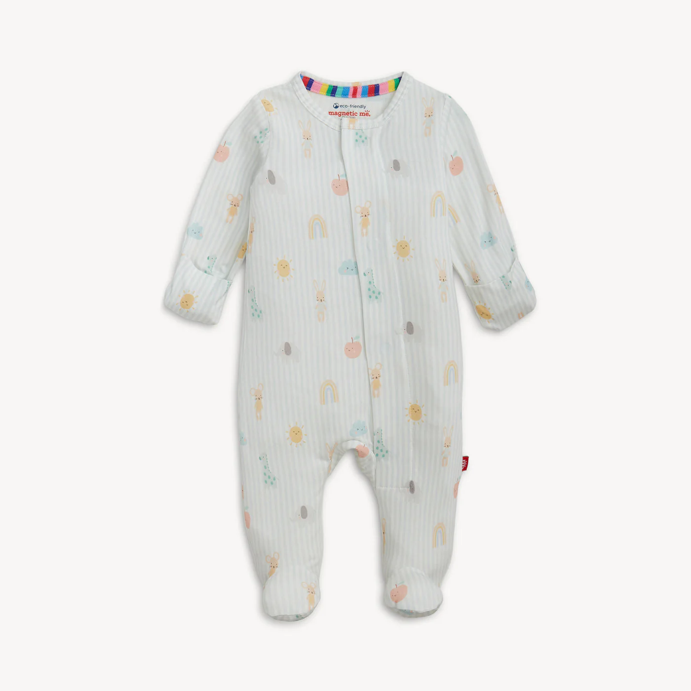 Lullaby Sky Blue Modal Magnetic Footie by Magnetic Me - Image 2
