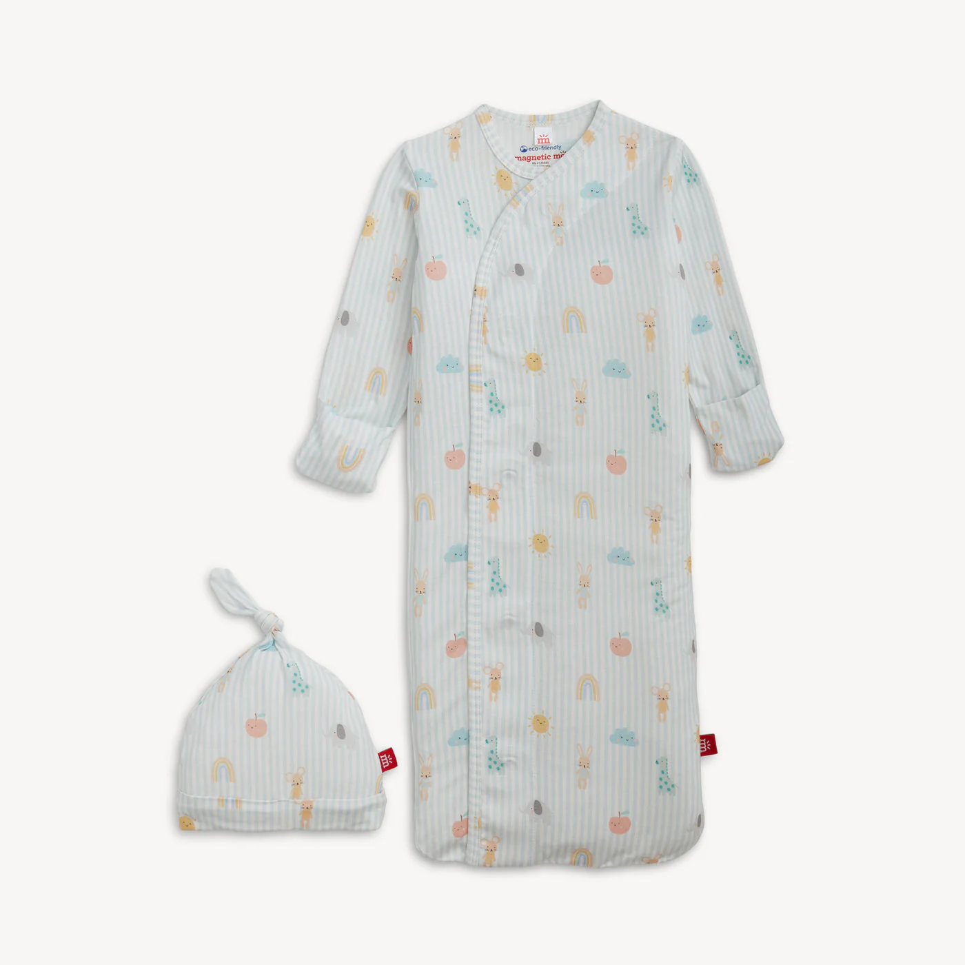 Lullaby Sky Blue Modal Magnetic Gown & Hat Set by Magnetic Me - Image 2