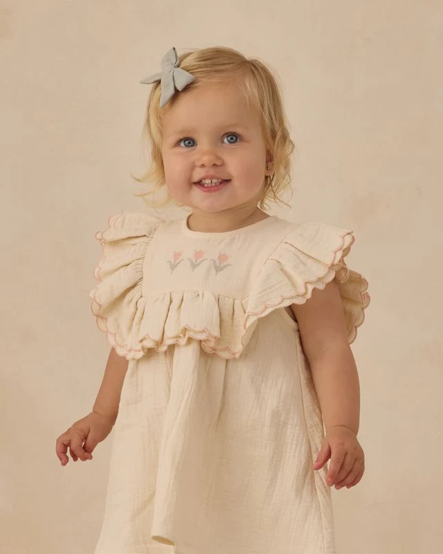 Lulu Dress - Natural by Quincy Mae - Image 11