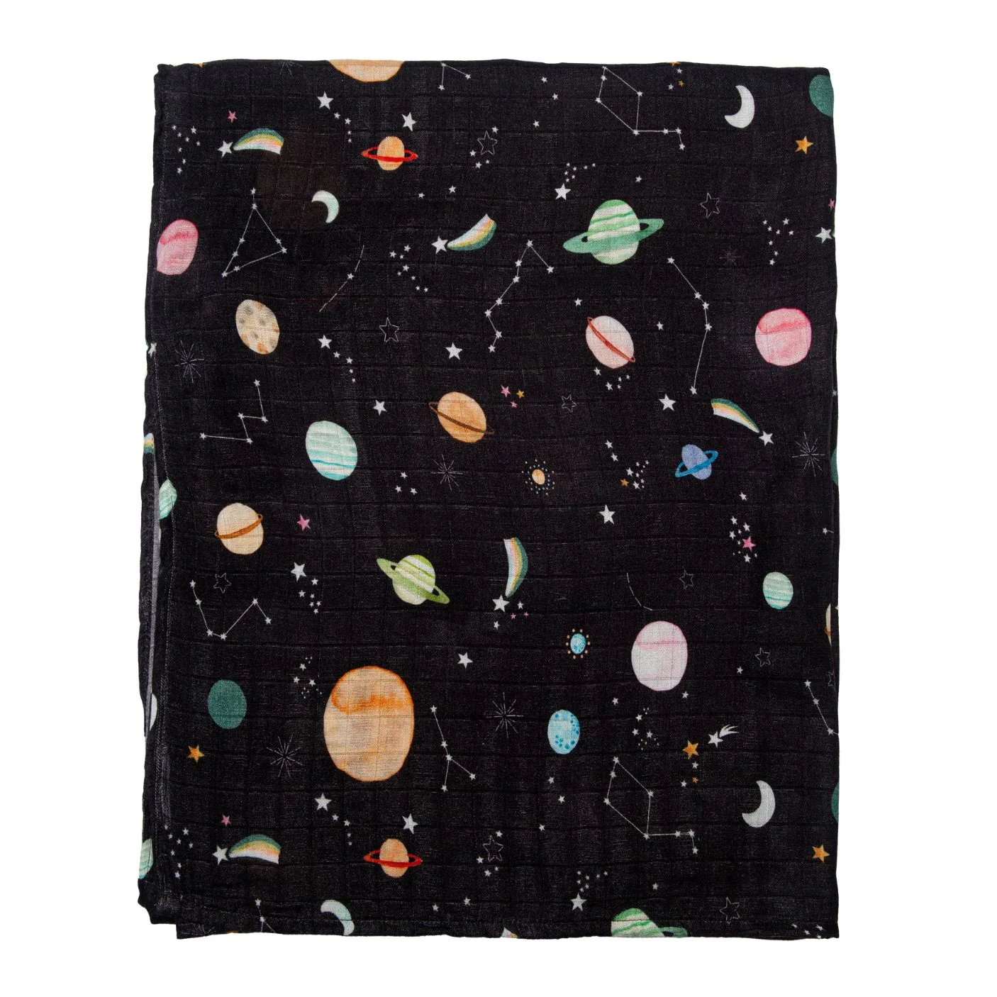 Luxe Muslin Swaddle - Planets by Loulou Lollipop