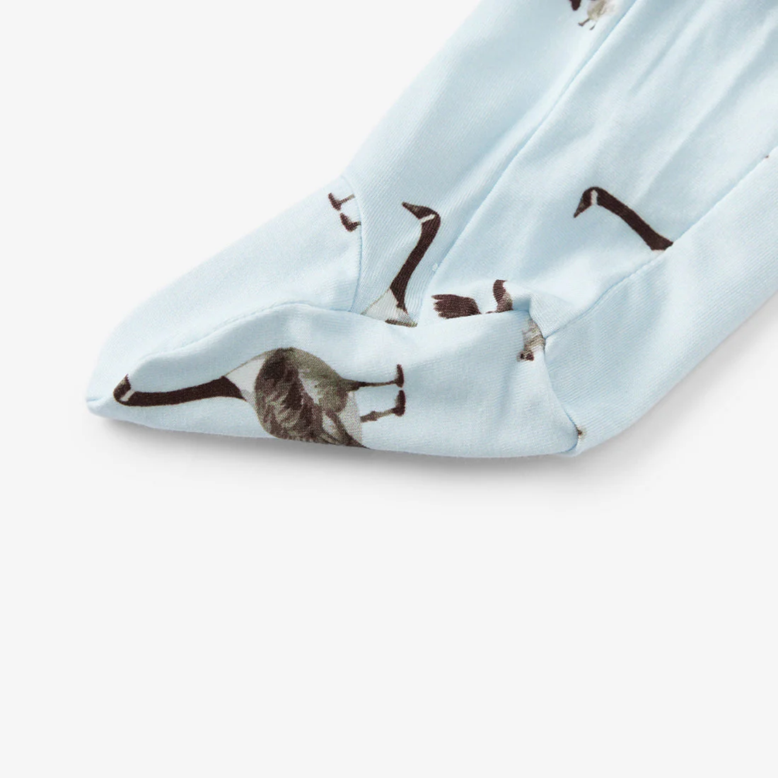 Luxe Stretch Zipper Footed Romper - Goose by Milkbarn - Image 4