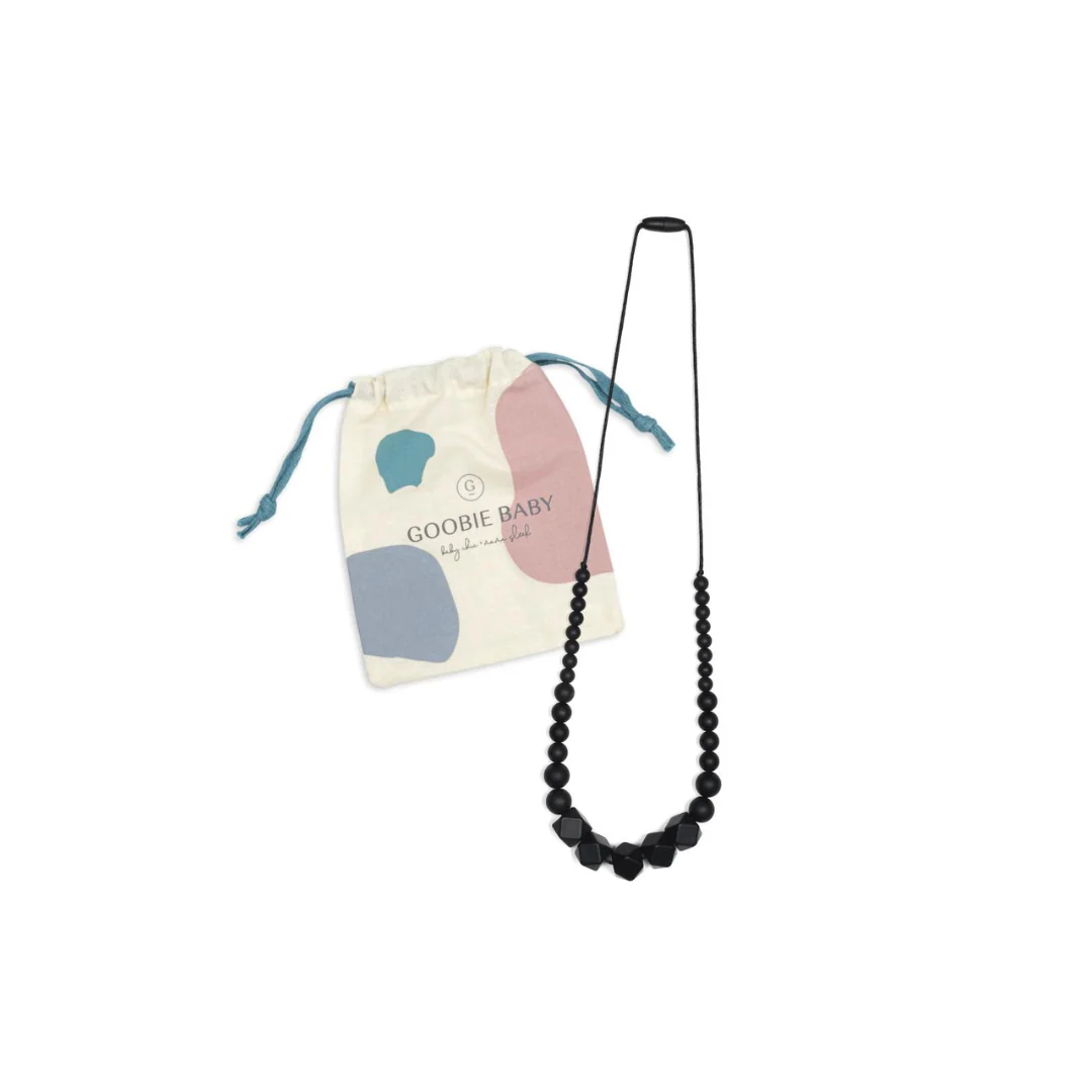 Madison Teething Necklace - Black by Goobie Baby - Image 4