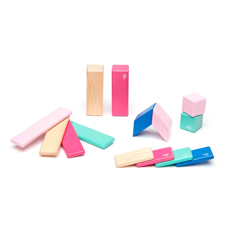 Magnetic Block Set 14 Pc Set - Blossom by Tegu - Image 3