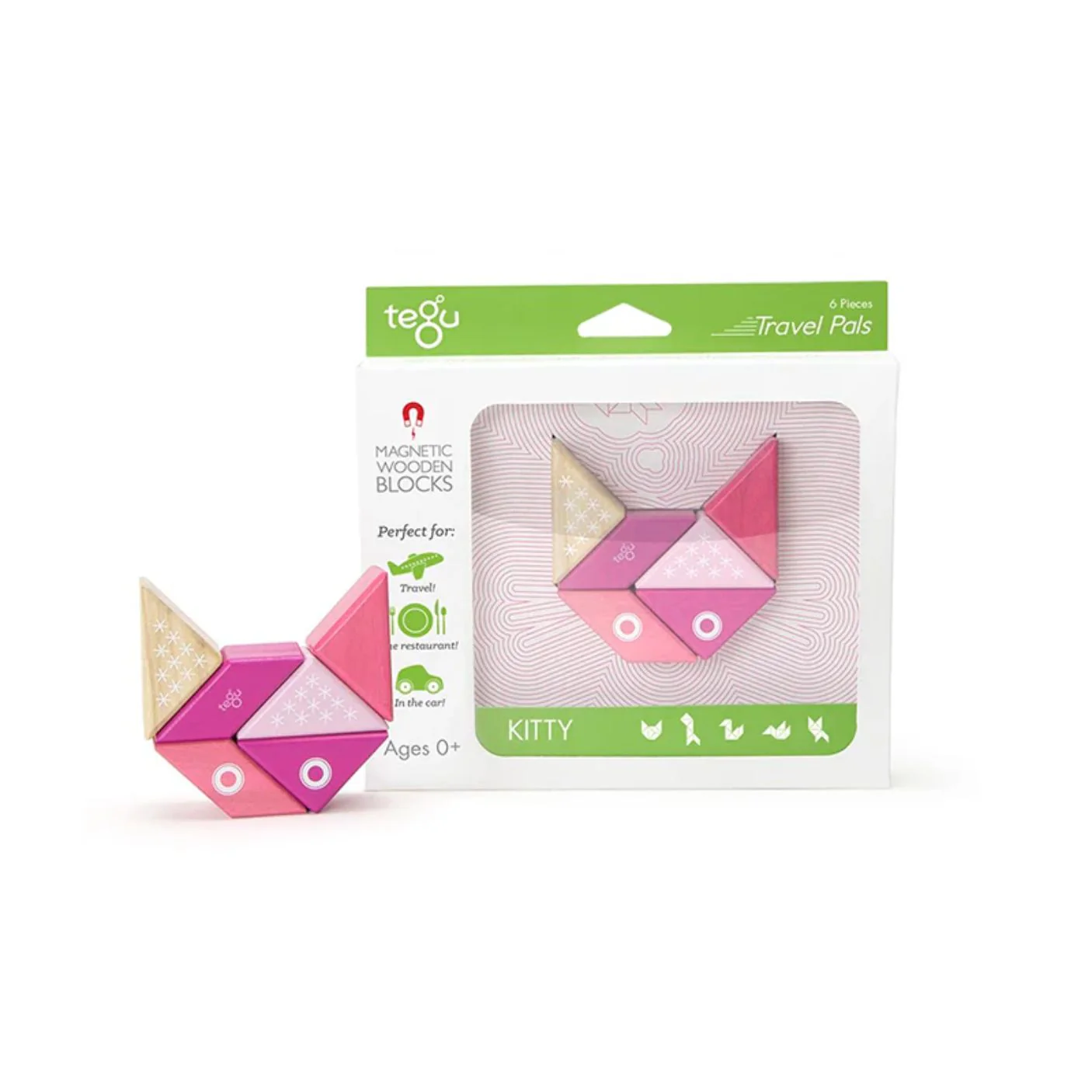 Magnetic Block Set - Kitty Travel Pal by Tegu