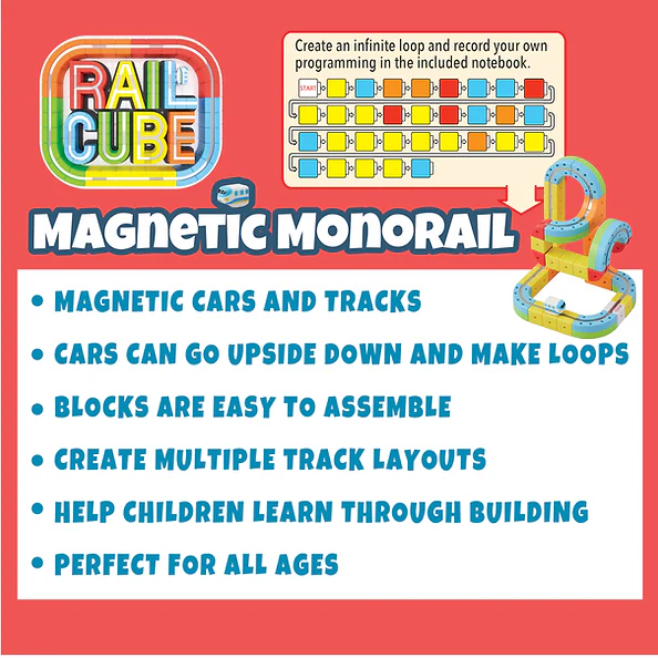 Magnetic Monorail Deluxe Set by Rail Cube - Image 4