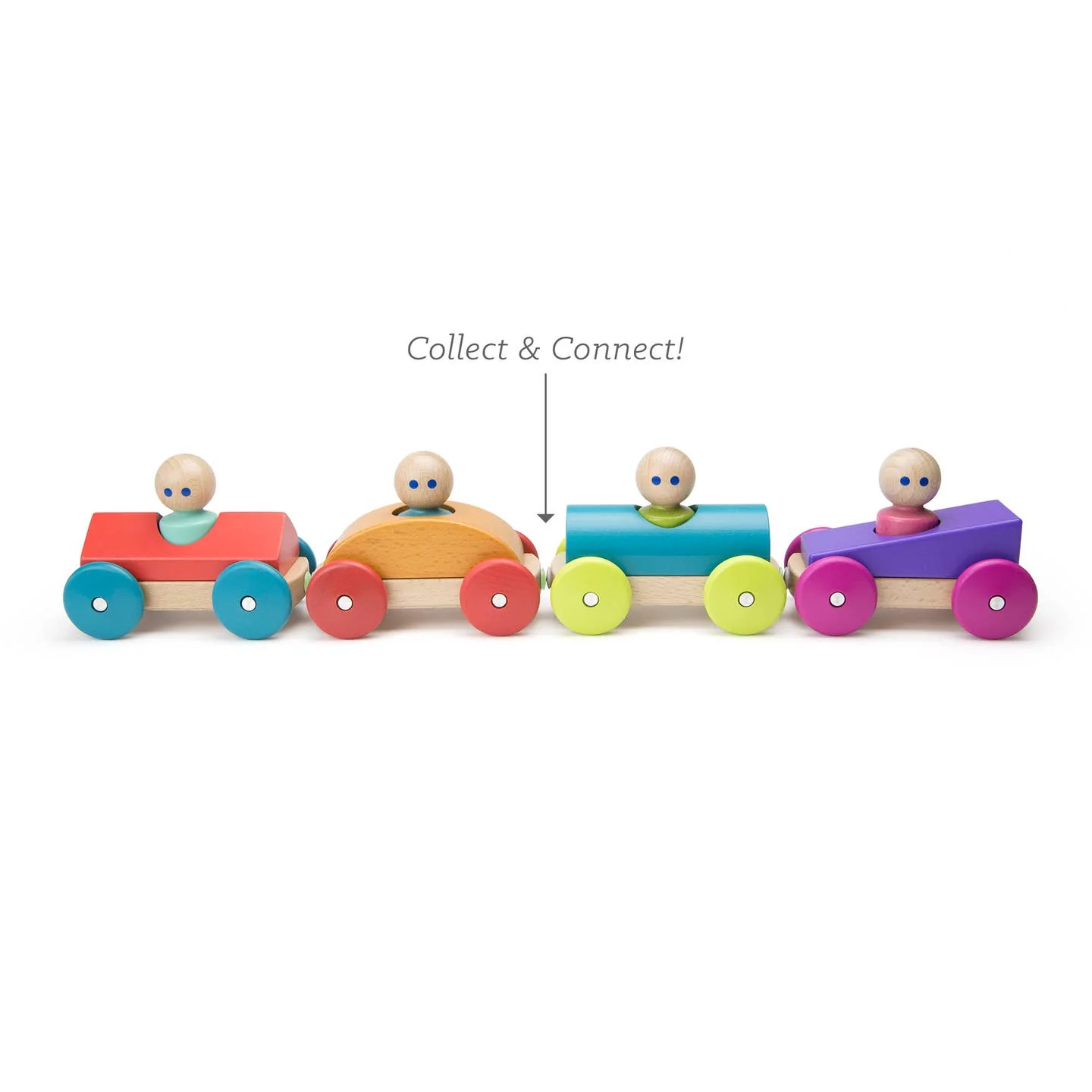 Magnetic Racer Wooden Toy - Purple by Tegu - Image 5