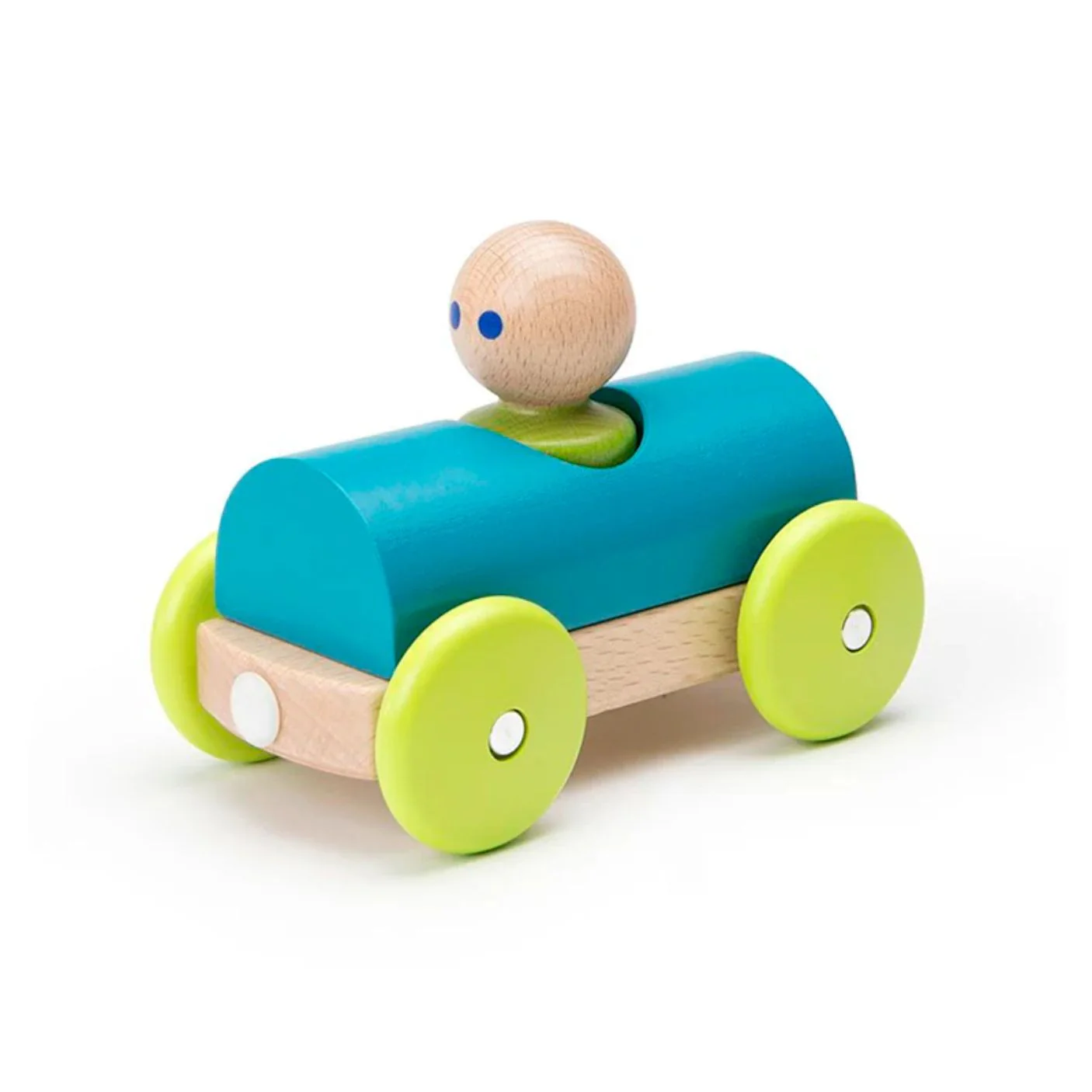 Magnetic Racer Wooden Toy - Teal by Tegu
