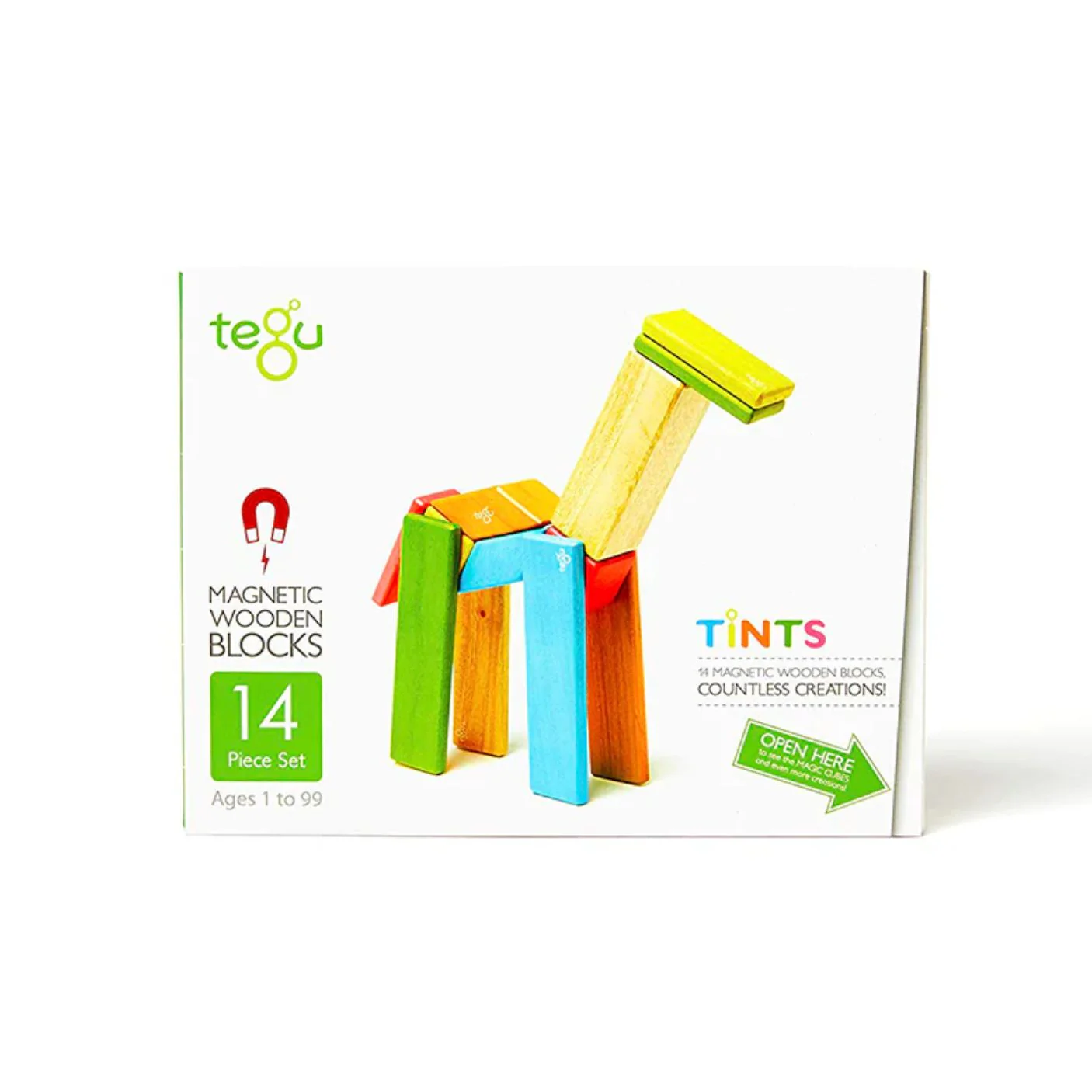 Magnetic Block Set 14 Pc Set - Tints by Tegu