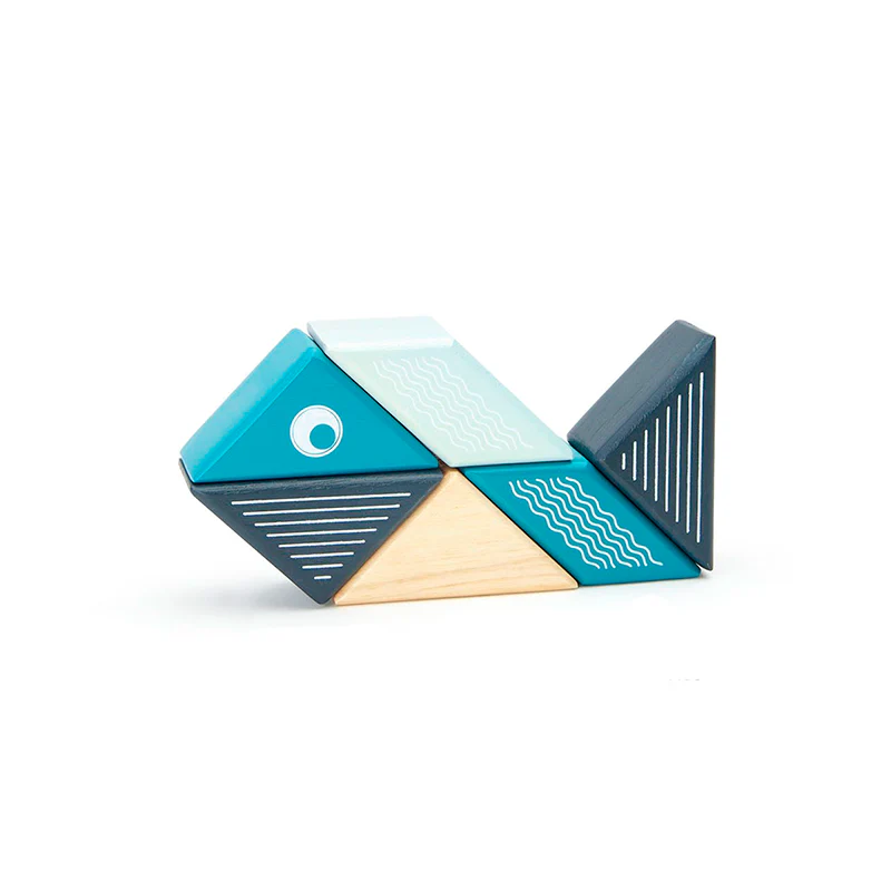 Magnetic Block Set - Whale Travel Pal by Tegu - Image 2