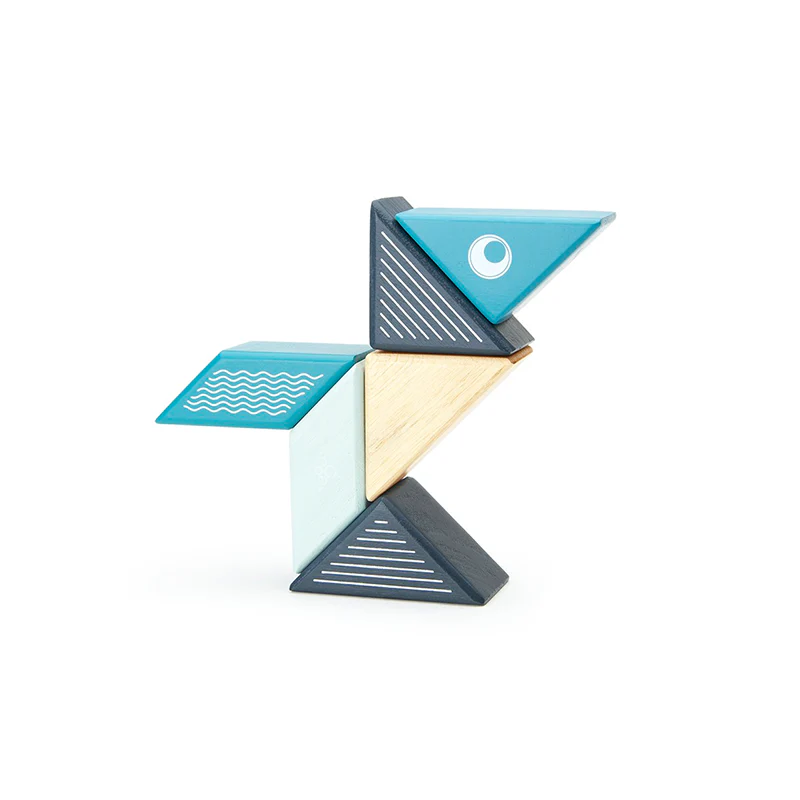 Magnetic Block Set - Whale Travel Pal by Tegu - Image 3