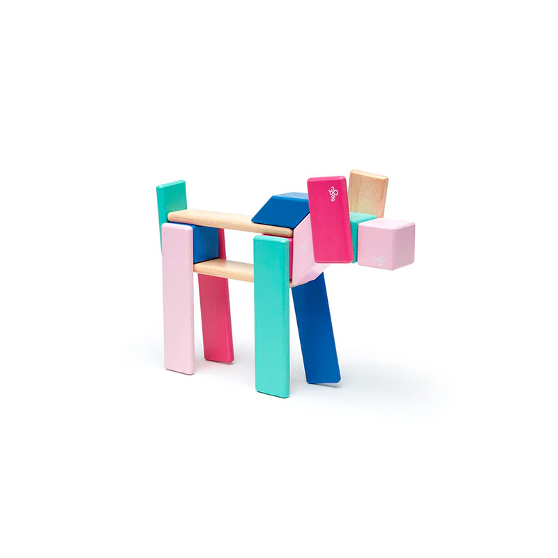 Magnetic Block Set 24 Pc Set - Blossom by Tegu - Image 2