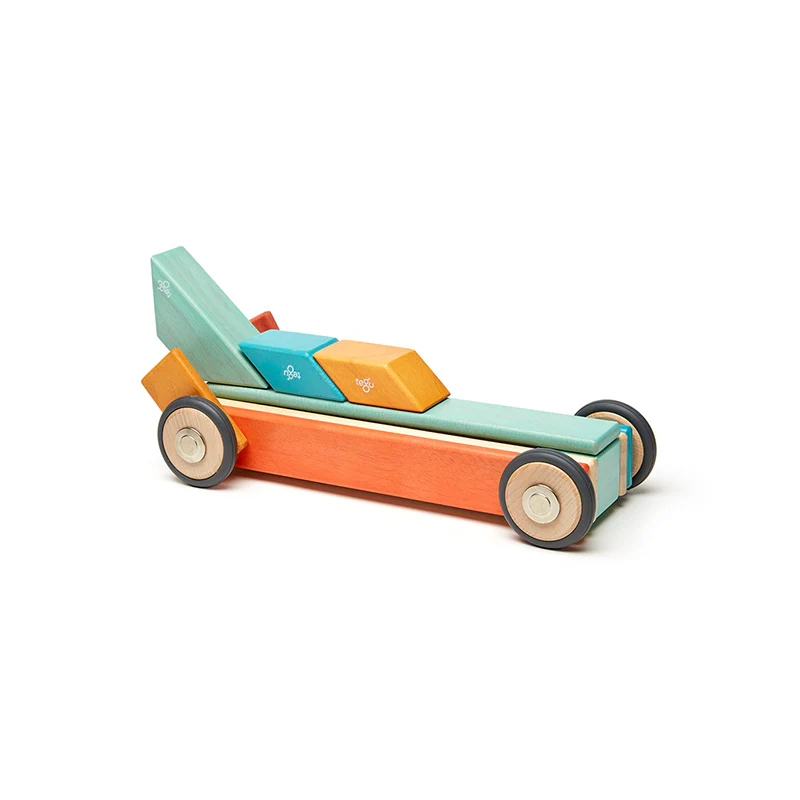 Magnetic Block Set 42 Pc Set - Sunset by Tegu - Image 3