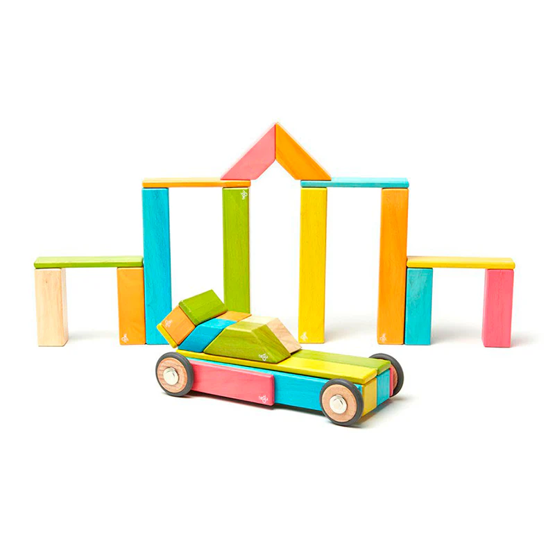Magnetic Block Set 42 Pc Set - Tints by Tegu - Image 3