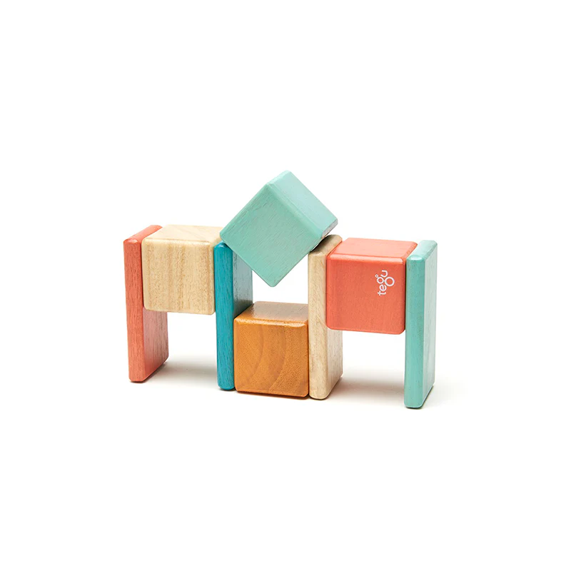 Magnetic Block Set 8 Pc Original Pocket Pouch - Sunset by Tegu - Image 3
