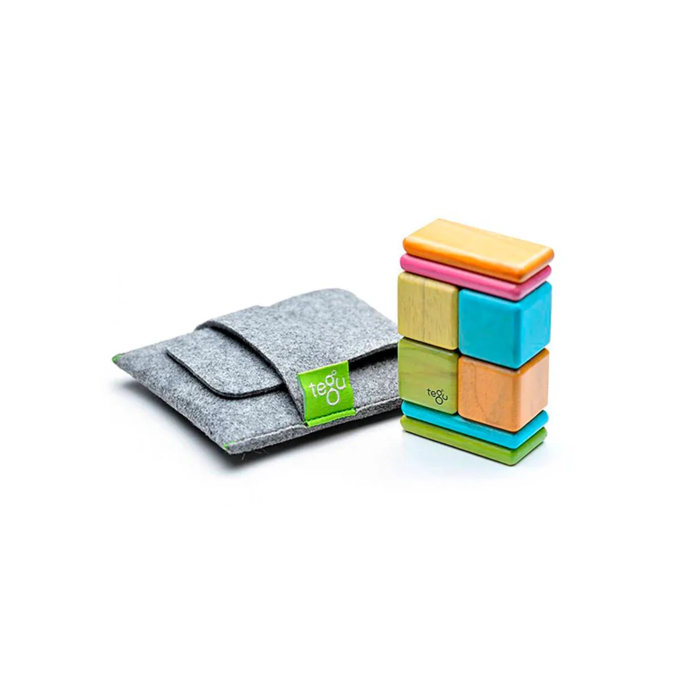 Magnetic Block Set 8 Pc Original Pocket Pouch - Tints by Tegu