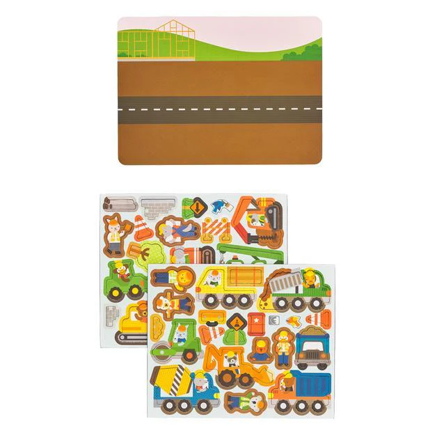 Magnetic Play Scene - Construction Site by Petit Collage - Image 3
