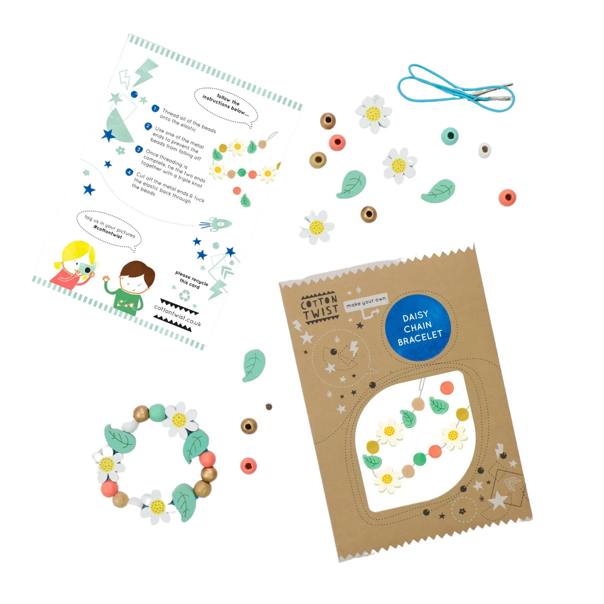 Make Your Own Daisy Chain Bracelet Kit by Cotton Twist - Image 2