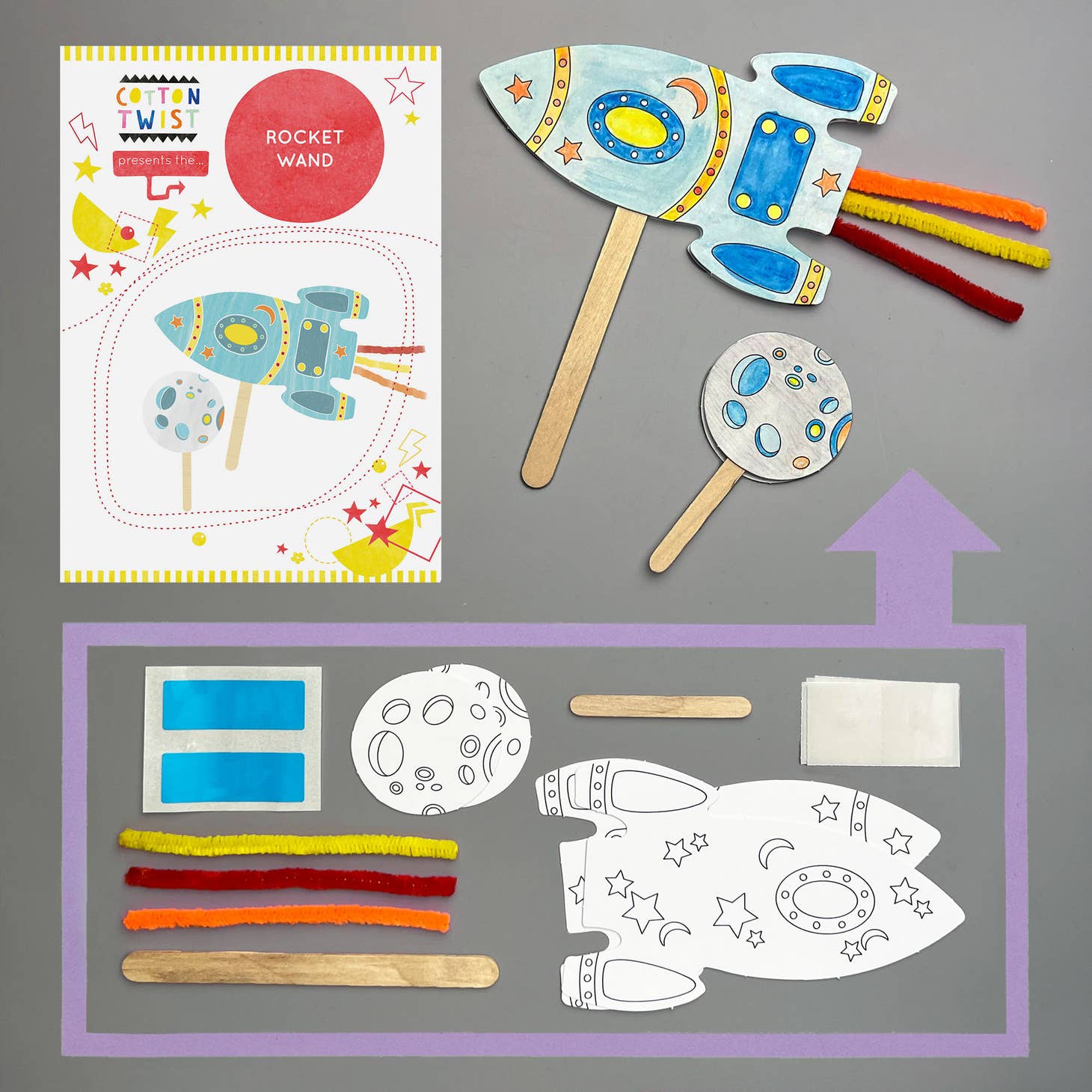 Make Your Own Rocket Wand Kit by Cotton Twist - Image 3