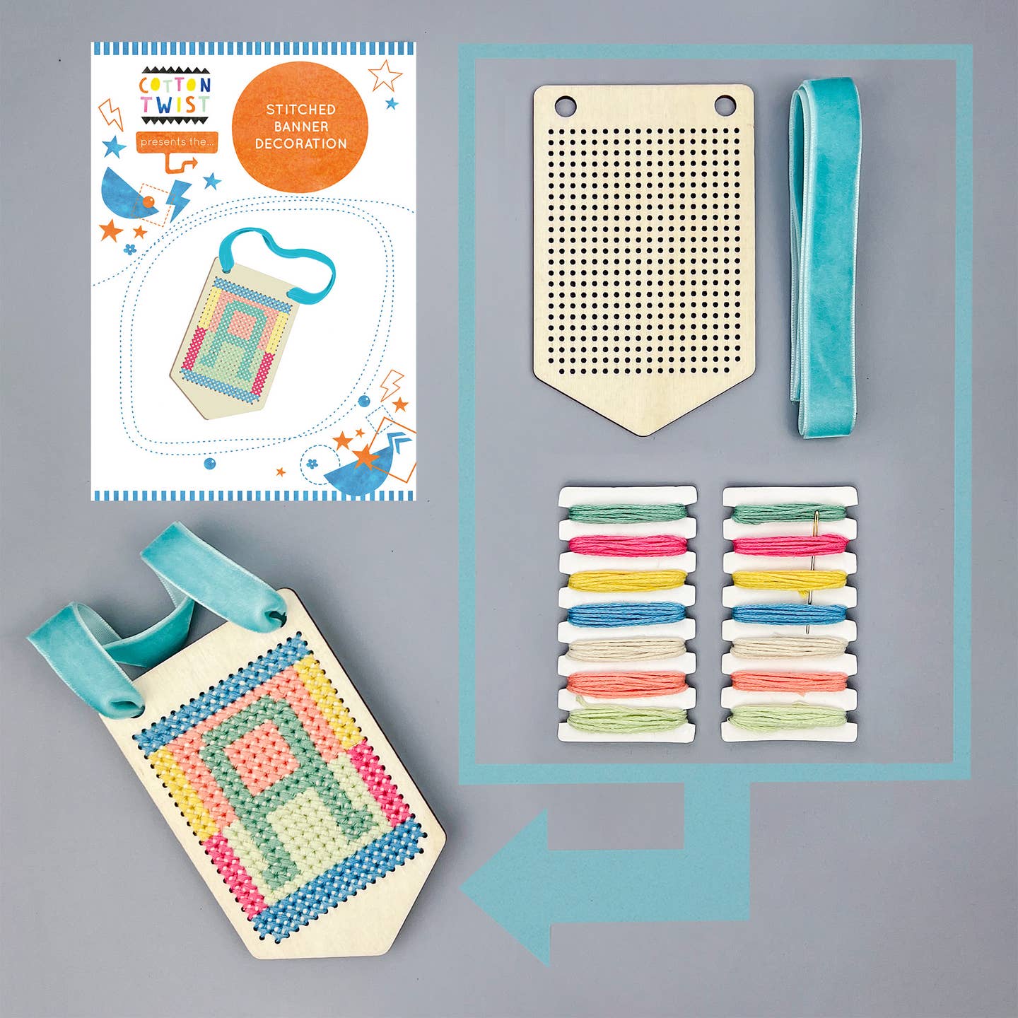 Make Your Own Stitched Banner Decoration Kit by Cotton Twist - Image 3