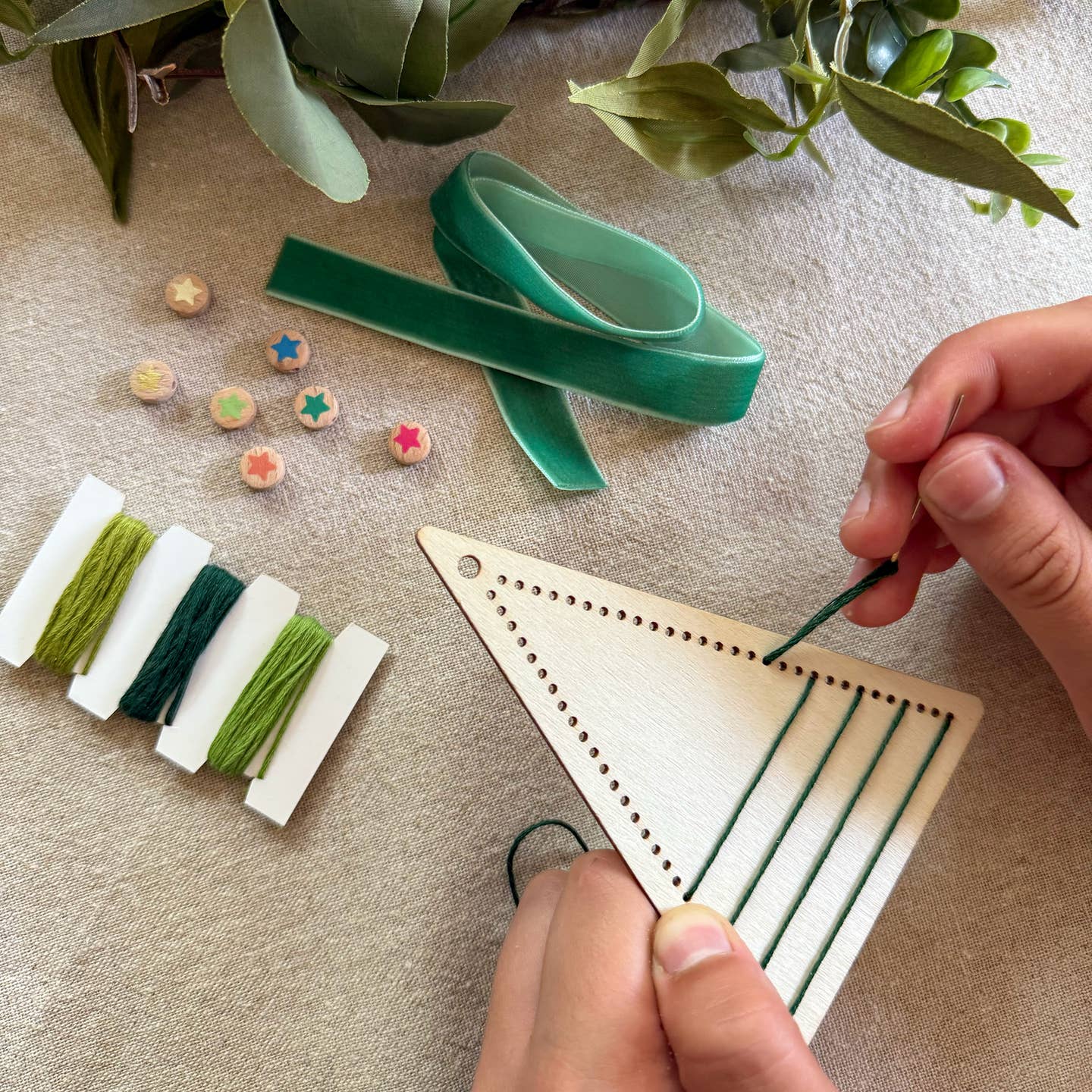 Make Your Own Stitched Christmas Tree Decoration Kit by Cotton Twist - Image 4