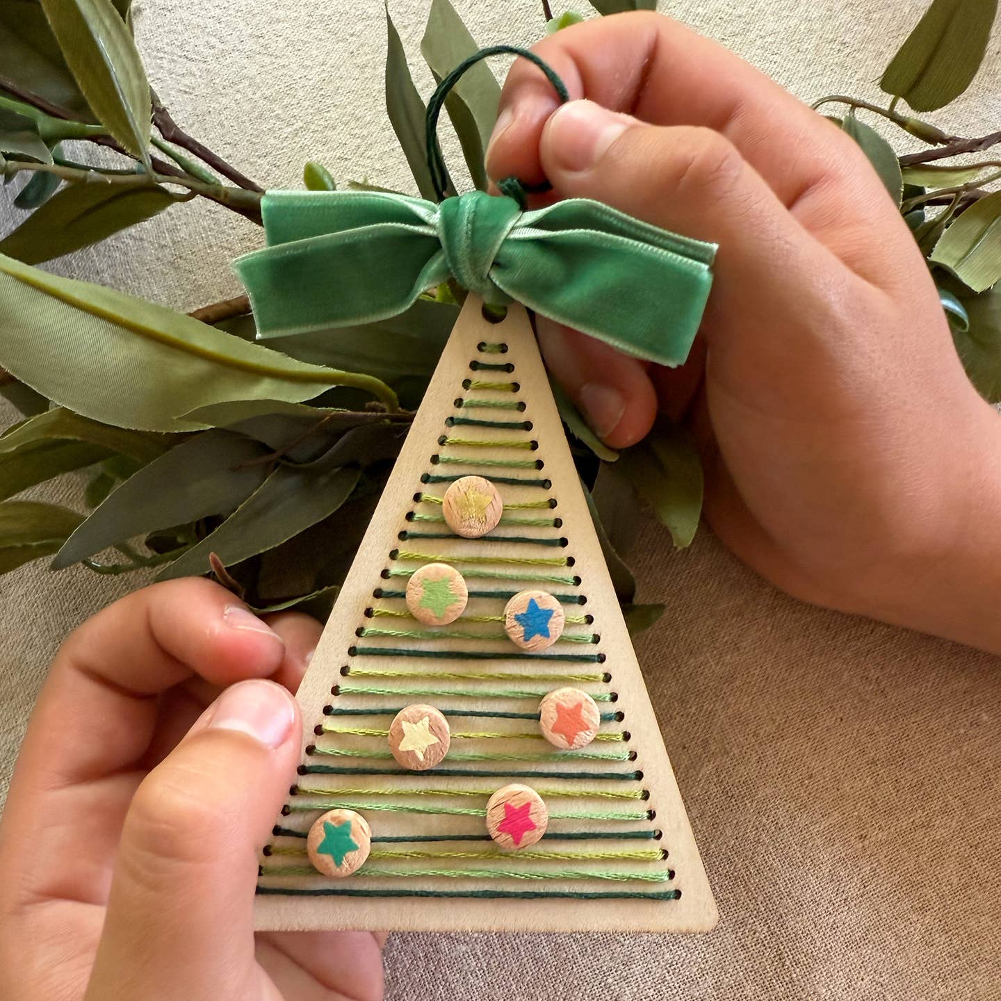 Make Your Own Stitched Christmas Tree Decoration Kit by Cotton Twist - Image 5