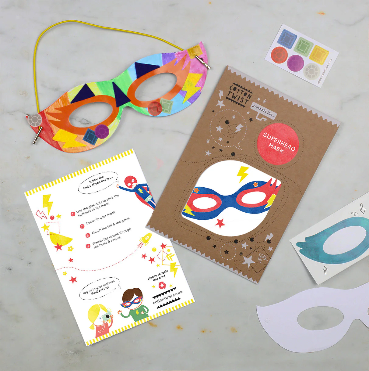 Make Your Own Superhero Mask Kit by Cotton Twist - Image 2