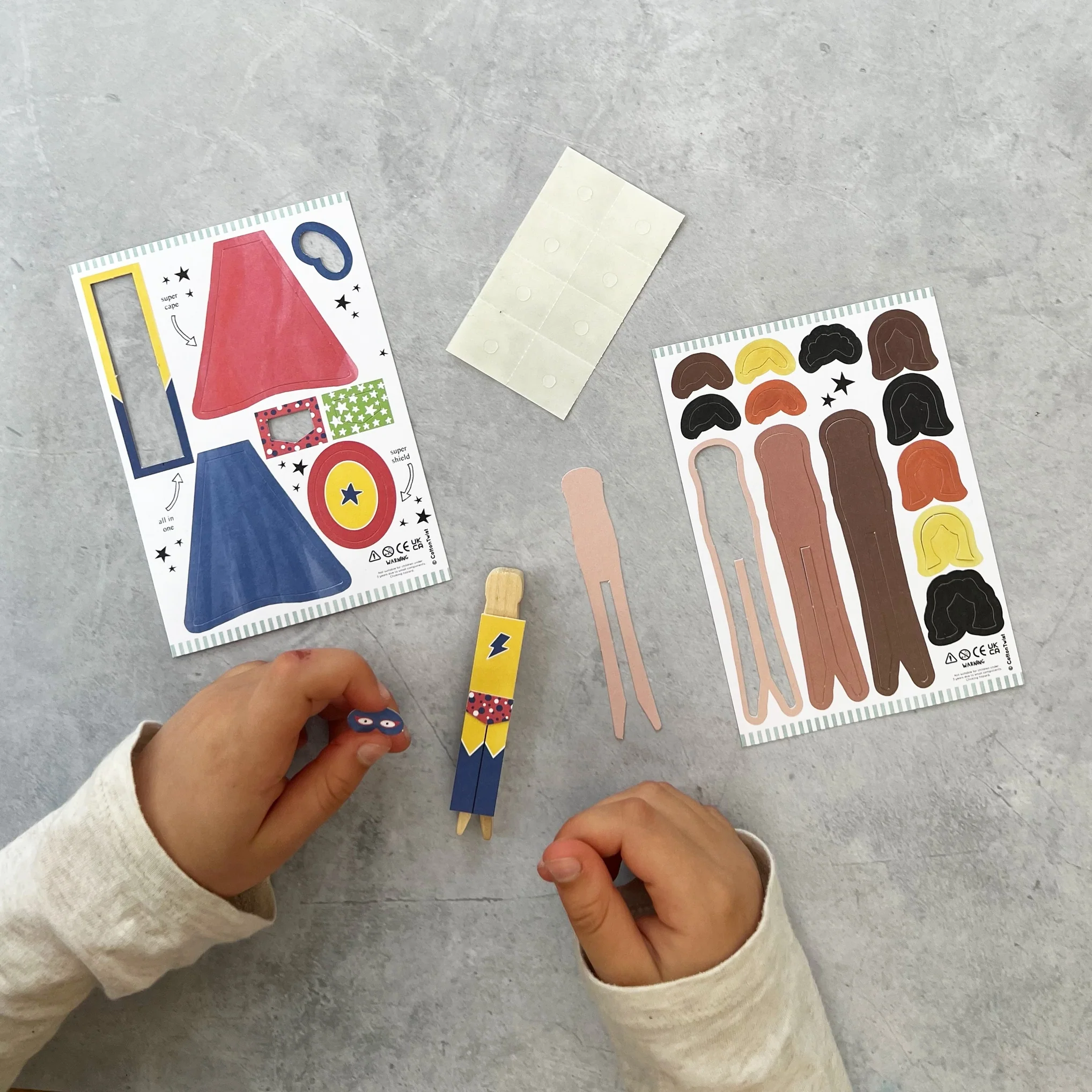 Make Your Own Superhero Peg Doll Kit by Cotton Twist - Image 6