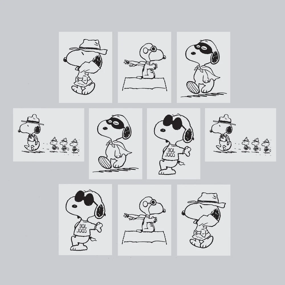 Many Faces of Snoopy Tattoo Tin by Tattly - Image 3